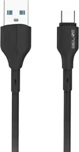 USB-A to USB-C cable Beline BLNCBC01, 1 m, 25W, black