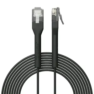 Ethernet patch cable Broadbe Slim Patch Cable 5G Black 3 m, slim flat design, RJ45