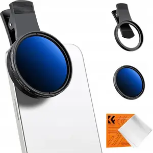 Neutral Density (ND) Variable Fader Filter K&F Type FADER for Phone Clip – ND2 to ND400