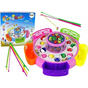 Fishing Game Toy TEKA model 611268 pink — children's electronic fishing set