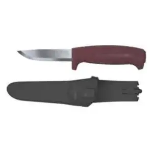 Fixed-blade knife Morakniv Mora Basic 511 with plastic sheath, stainless steel blade