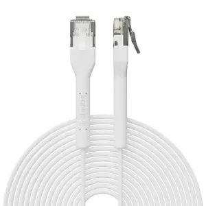 Patch cable Broadbe Slim 5G White 8 m — network Ethernet cable, slim design