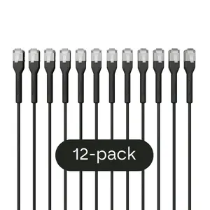 Patch cable Broadbe Slim 10G Black 0.1 m — 12-pack (BTP-I32C6A-BK-0.1M-12)