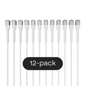 Patch cable Broadbe Slim 10G Cat6A White 2 m, 12-pack
