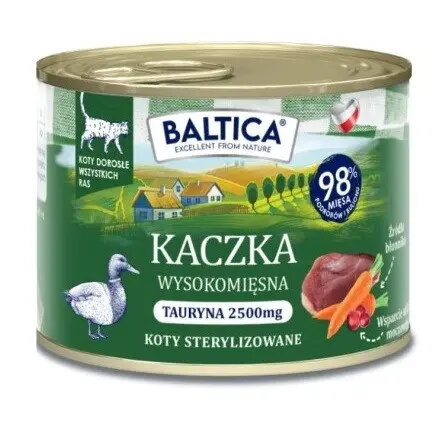 Mitrs kaķu barības BALTICA adult Duck