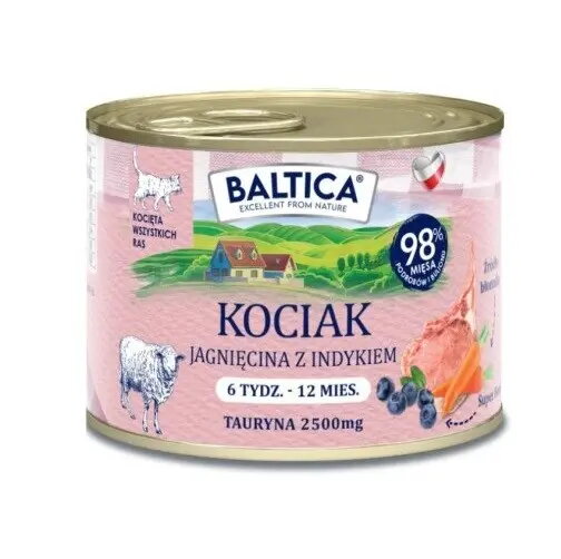 Mitrā kaķu barība BALTICA Kociak Lamb