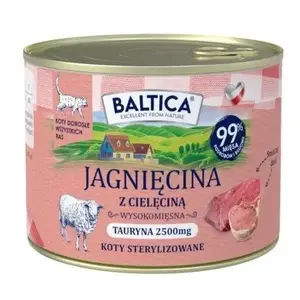 Влажный корм для кошек BALTICA взрослым ягнёнок и телятина 185 г пауч, полнорационный, белок 11.9% жир 6.2%