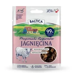 Влажное лакомство для собак BALTICA PRZYSMAKI REGIONÓW полу-мягкое с ягнёнком 30 г, гипоаллергенное, белок 47,8%, жир 9,5%