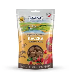 Влажная лакомство для собак BALTICA PRZYSMAKI REGIONÓW Утка с яблоком и розой, 100 г, монопротеиновое, гипоаллергенное саше