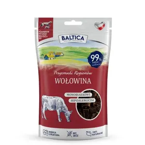 Влажное лакомство для собак BALTICA PRZYSMAKI REGIONÓW полумягкое говядина 80 г саше, монопротеин, гипоаллергенно