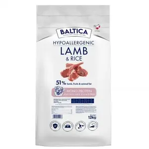 Сухой корм для собак BALTICA Hypoallergenic Lamb & Rice L/XL 12 кг — взрослые крупные породы, 28% белка, 15% жира