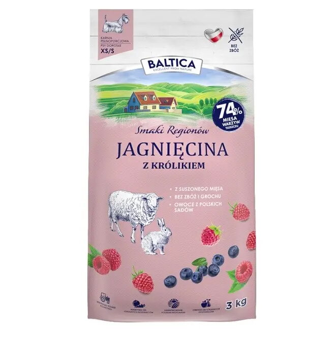 Sausais suņu barība BALTICA Jagnięcina z