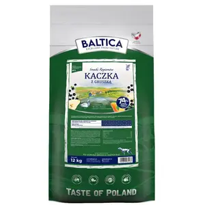 Сухой корм для собак BALTICA Kaczka z gruszką M/L 12 кг — рецепт с уткой, 27% белка, 16% жира