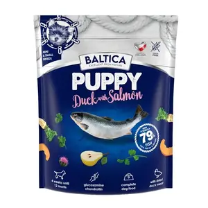 Dry dog food BALTICA Puppy Duck with Salmon XS/S 1 kg — puppy formula for small breeds