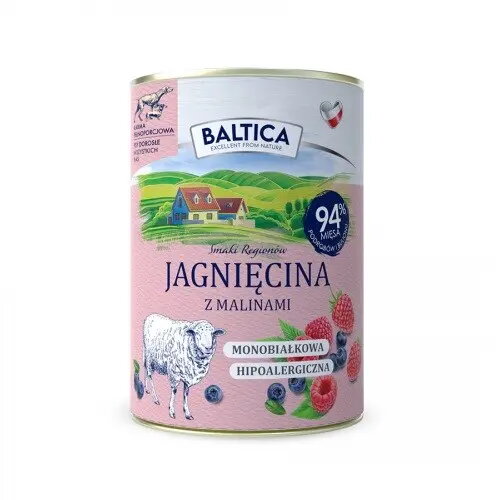 Mitrā suņu barība BALTICA jērs ar