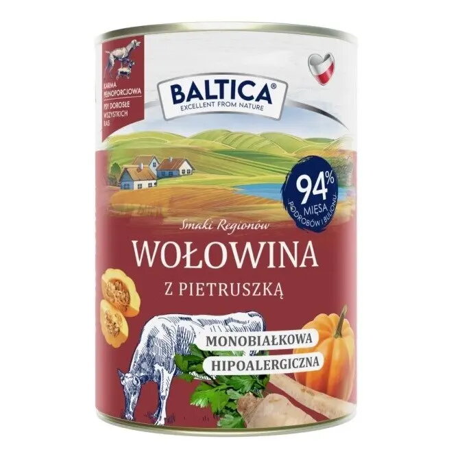Mitrais barība suņiem BALTICA Wołowina z