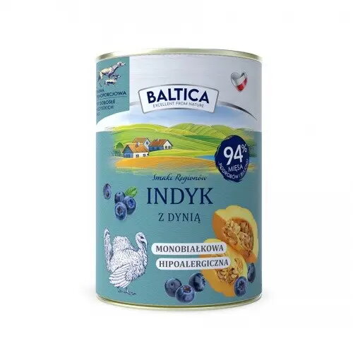 Mitrs suņu barības konzervs BALTICA Indyk