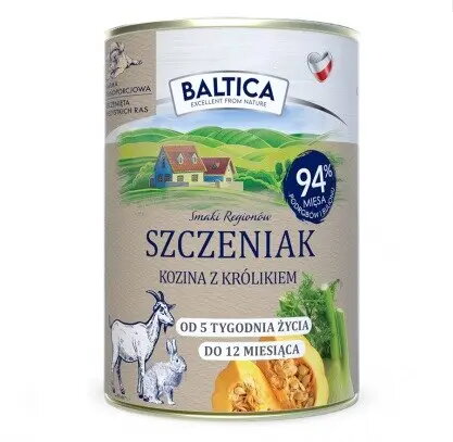 Mitrā barība kucēniem BALTICA Szczeniak Kozina