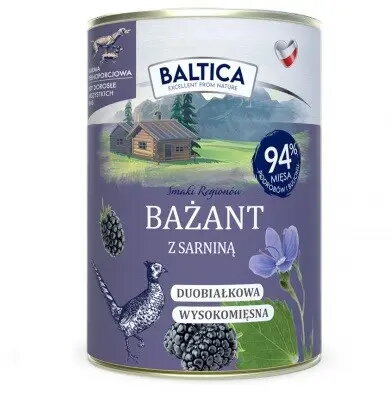 Mitrā suņu barība BALTICA paštē ar