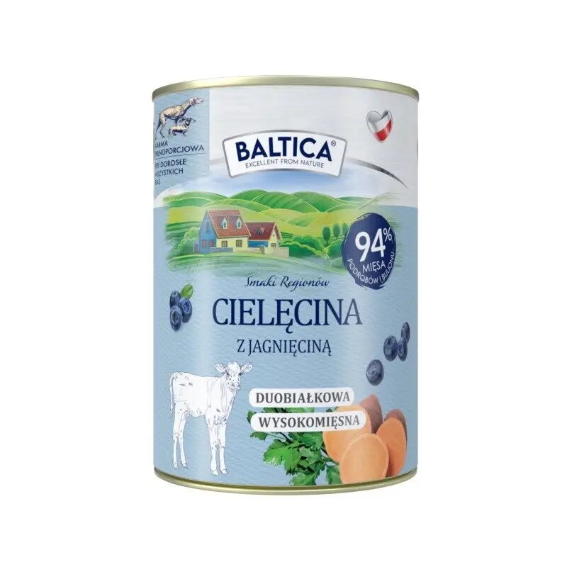 Mitrā suņu barība BALTICA SMAKI REGIONÓW