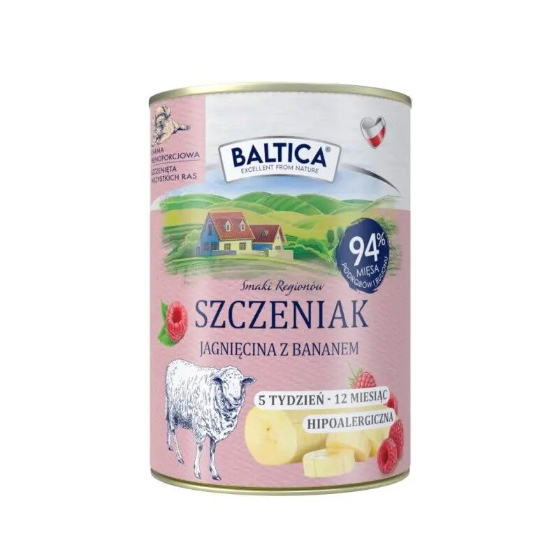 Mitrais barības suņiem BALTICA Szczeniak Jagnięcina
