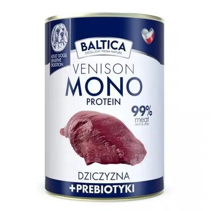 Mitrā suņu barība BALTICA Venison 99%