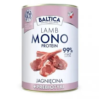 Sausais suņu barības BALTICA Lamb 99%
