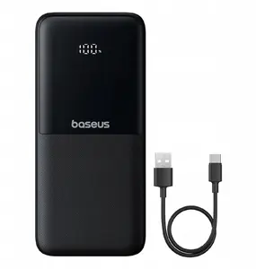 Ārējā baterija Baseus Lipow 10000 mAh 22.5W, melna