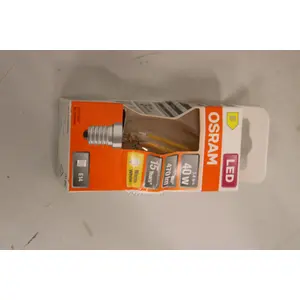 LED bulb Ledvance Parathom Classic Filament 3.4W E14 2700K — Warm White (non-dimmable) — damaged packaging