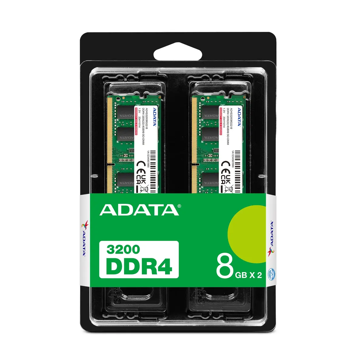 ADATA AD4S32008G22-DTGN 16 ГБ (2×8) DDR4 3200 SO‑DIMM Photo 3
