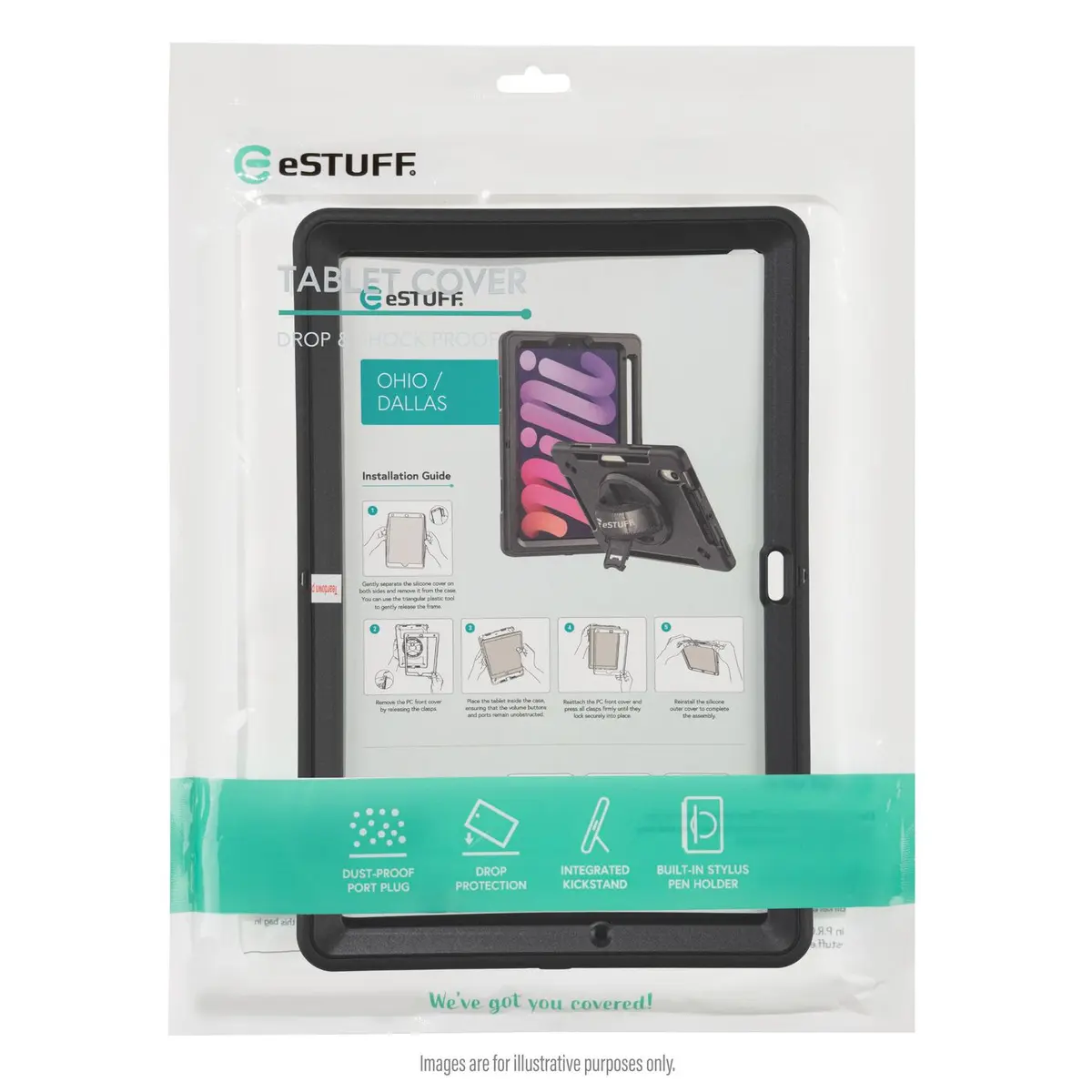 Чехол для планшета eSTUFF Galaxy Tab S10, S10 Lite, S9FE, OHIO Photo 4