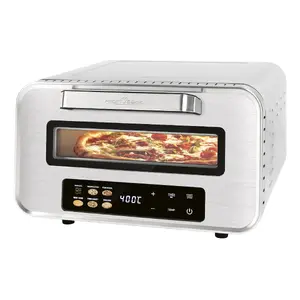 Picas cepeškrāsns ProfiCook PC-PO 1323 — galda cepeškrāsns 1 picai, 2100 W, nerūsējošais tērauds, digitālais taimeris