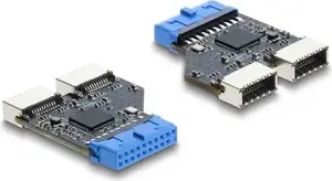 USB‑хаб DELOCK 5 Гбит/с 20‑контактный разъём на 2× USB‑A 5 Гбит/с