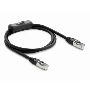 Network cable DELOCK 81562 Cat6 F/UTP (FTP) 1 m RJ-45 — Black
