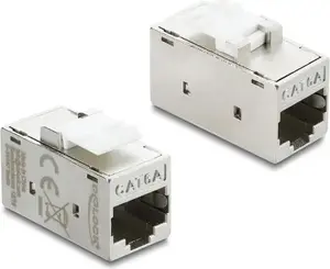 DELOCK Keystone-муфта RJ45 Cat.6A металлическая, синий — синий