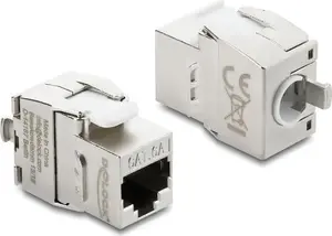 Keystone-модуль RJ45 Cat.6A без инструментов, DELOCK 90990, синий