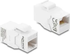 DELOCK Keystone муфта модуль RJ45 Cat.6A гнездо‑к‑гнезду, синий