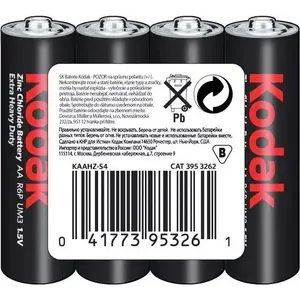Battery pack Kodak AA / R6, 4 pieces — AA size alkaline batteries