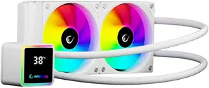 Liquid CPU Cooler RAMPAGE INFINITE V240 240mm ARGB, temperature sensor, white