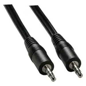Audio cable Logo 3.5mm male–male 1.5 m black