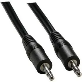 Audio cable Logo 3.5mm male–male 1.5 m black