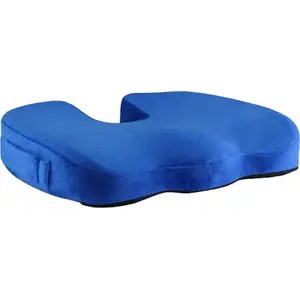 Orthopedic cushion Powerton WPEUS2B, blue memory foam, ergonomic shape, pressure‑resistant plastic tip
