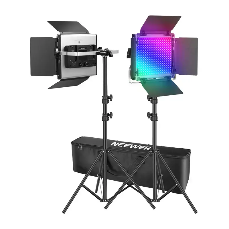Neewer 2×660 PRO II RGB LED paneles 2×200 cm Photo 2
