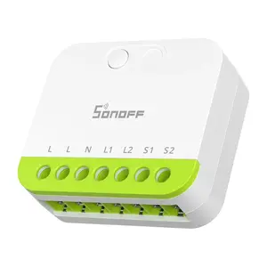 Divkanālu ZigBee mini slēdzis Sonoff MINI-ZB2GS — kompakts releja modulis viedai mājai