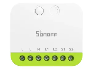 Sonoff MINI DUO Divu kanālu mini viedais slēdzis Vadu un Bezvadu ZigBee Balts