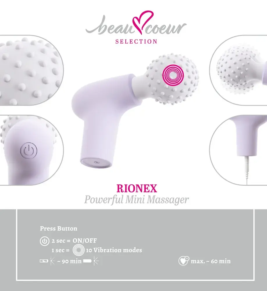 beau coeur Mini Massage Gun портативный перкуссионный массажер Photo 7