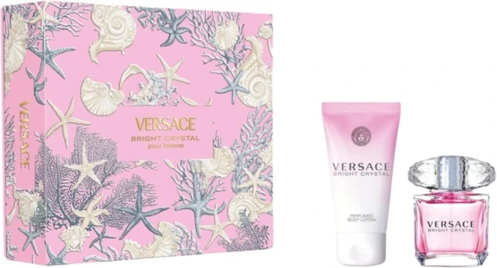 Gift Set Versace Bright Crystal (EDT 30 ml and Body Lotion 50 ml)