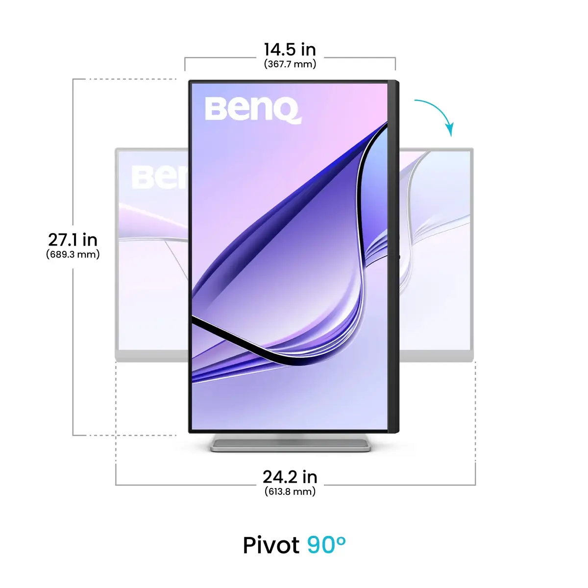 BenQ MA270UP 27" 4K IPS монитор Photo 5