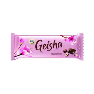 Chocolate bar Geisha 100 g — milk chocolate with hazelnut filling, 100 g