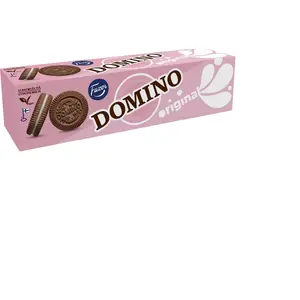 Cepumi Fazer Domino, 175 g — sendviča cepumi ar šokolādes pildījumu